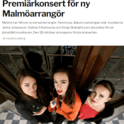 Premiärkonsert för ny Malmöarrangör, Sydsvenskan https://www.sydsvenskan.se/2017-10-11/premiarkonsert-for-ny-arrangor Cecilia Lindberg, 11/10-17 -